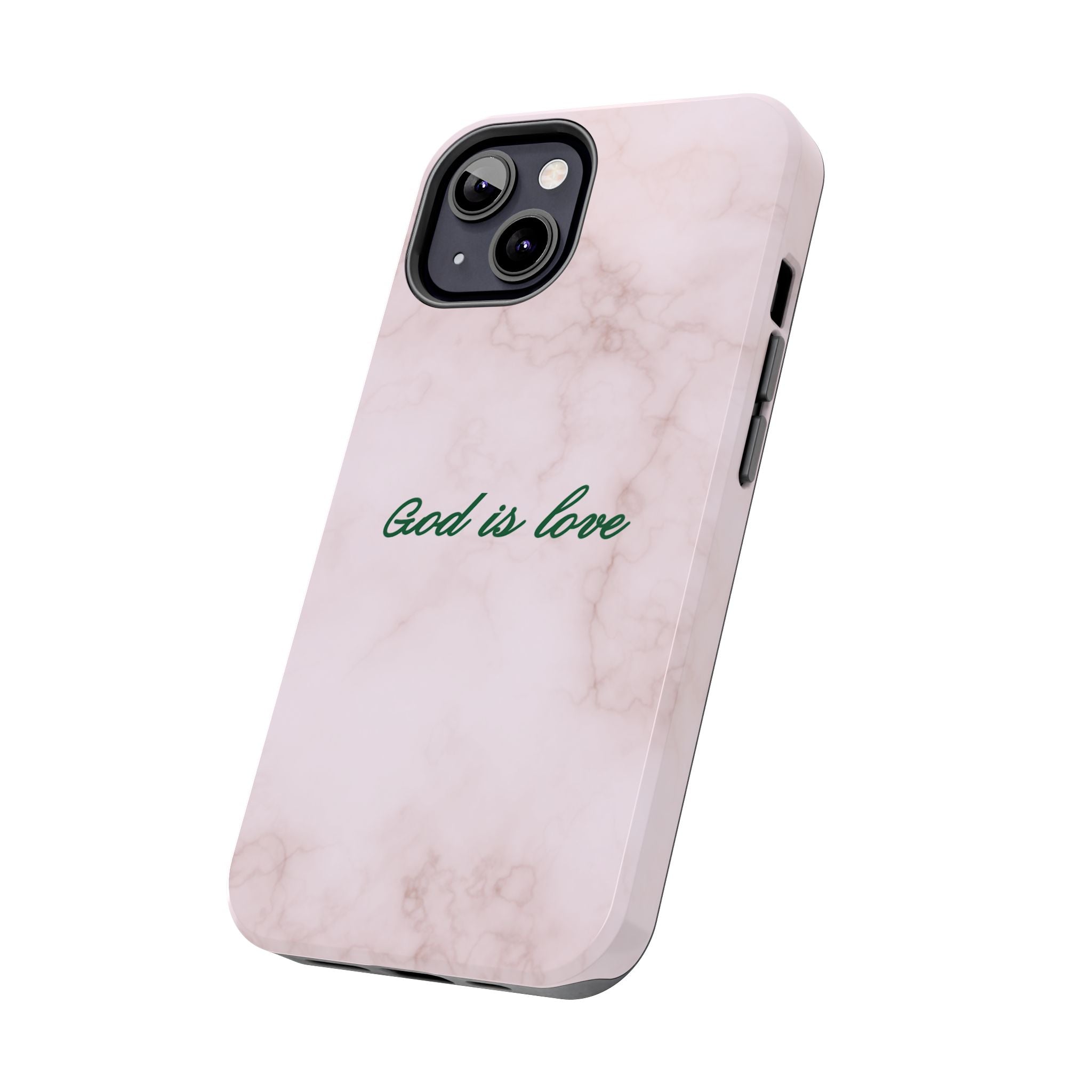 God is love - pink marble