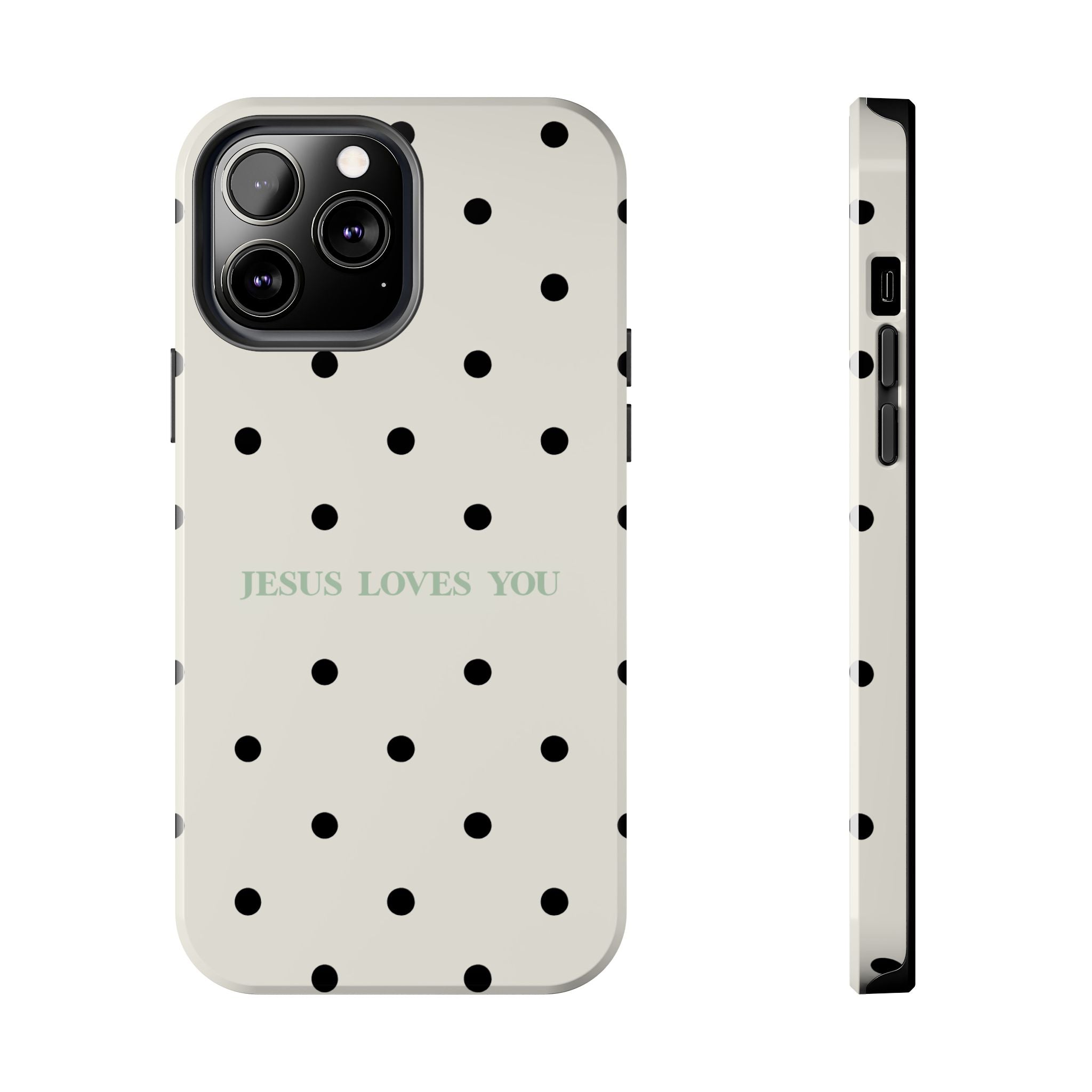 Jesus loves you - poka dots
