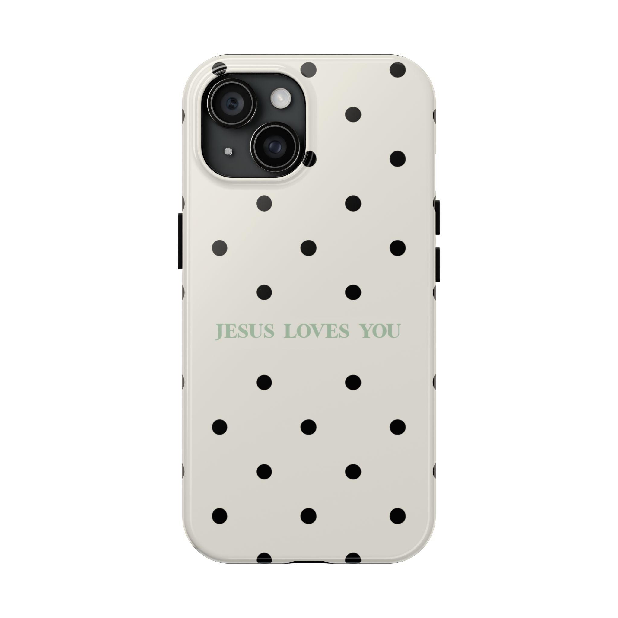 Jesus loves you - poka dots