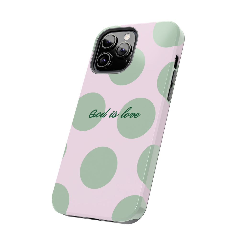God is love - poka dots