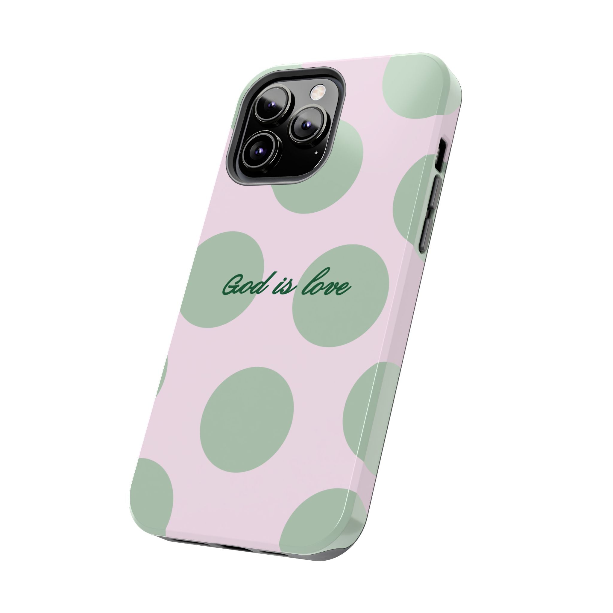 God is love - poka dots