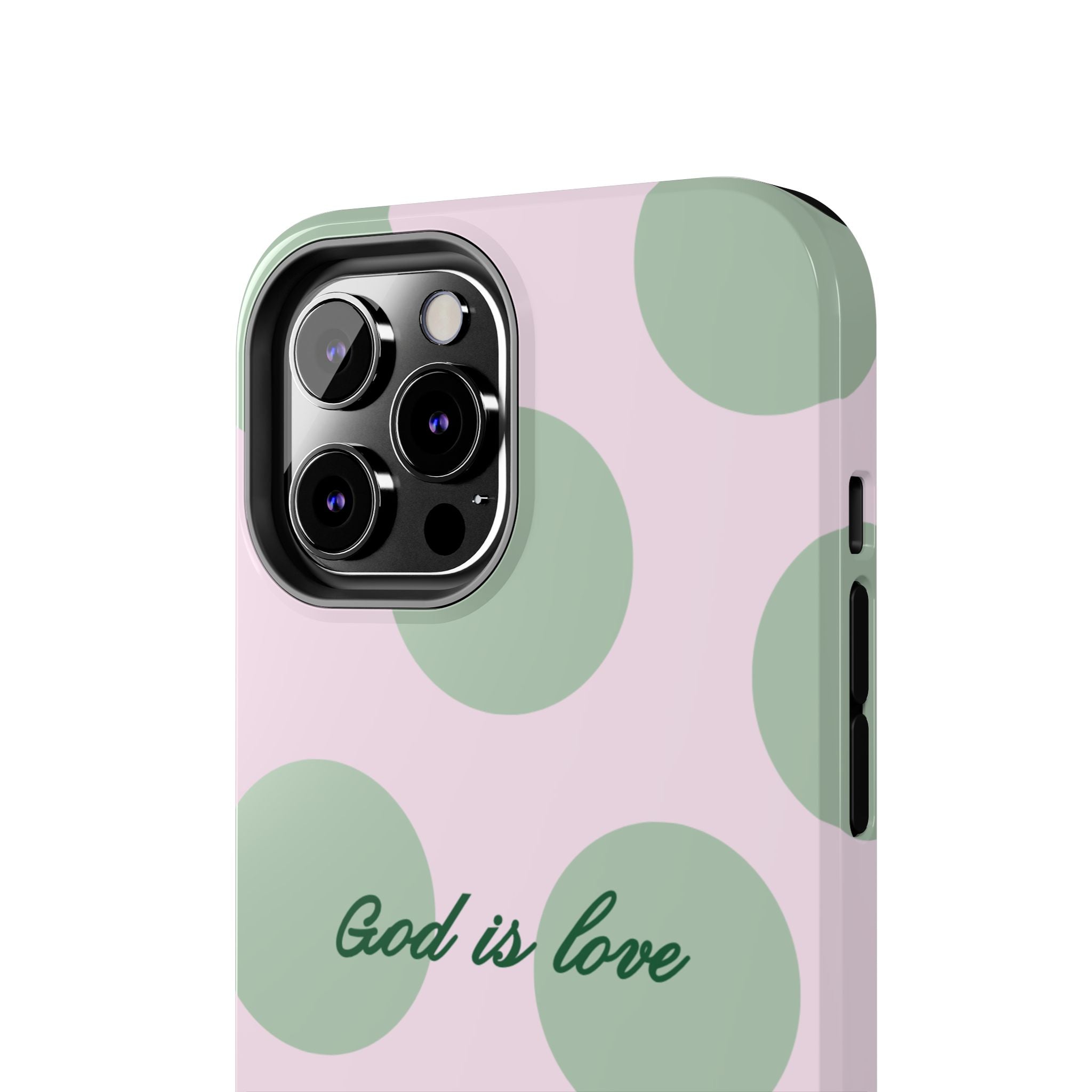 God is love - poka dots
