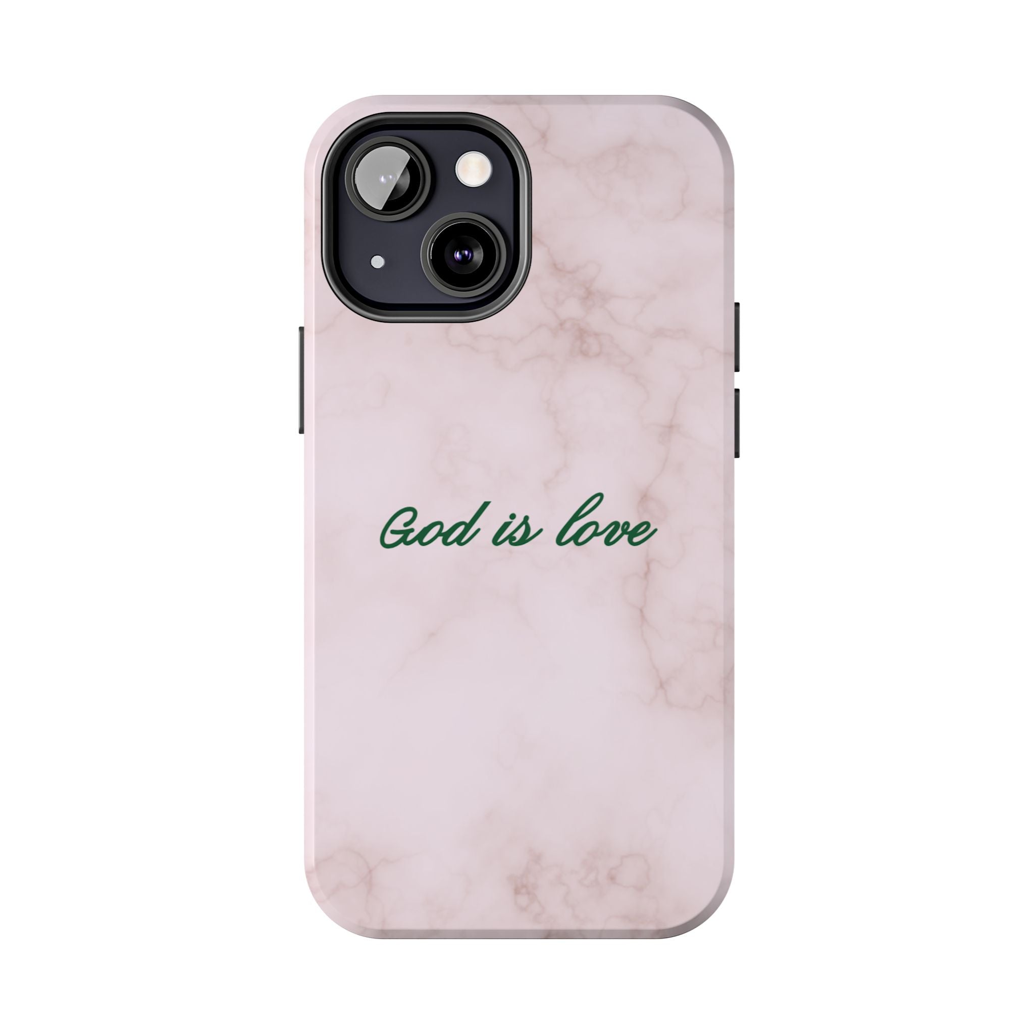 God is love - pink marble