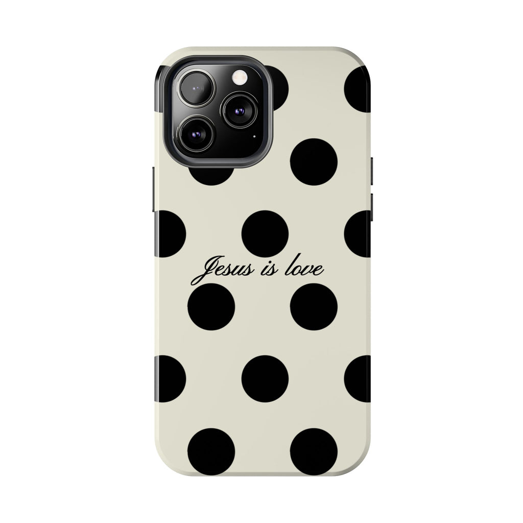 Jesus is love - poka dot