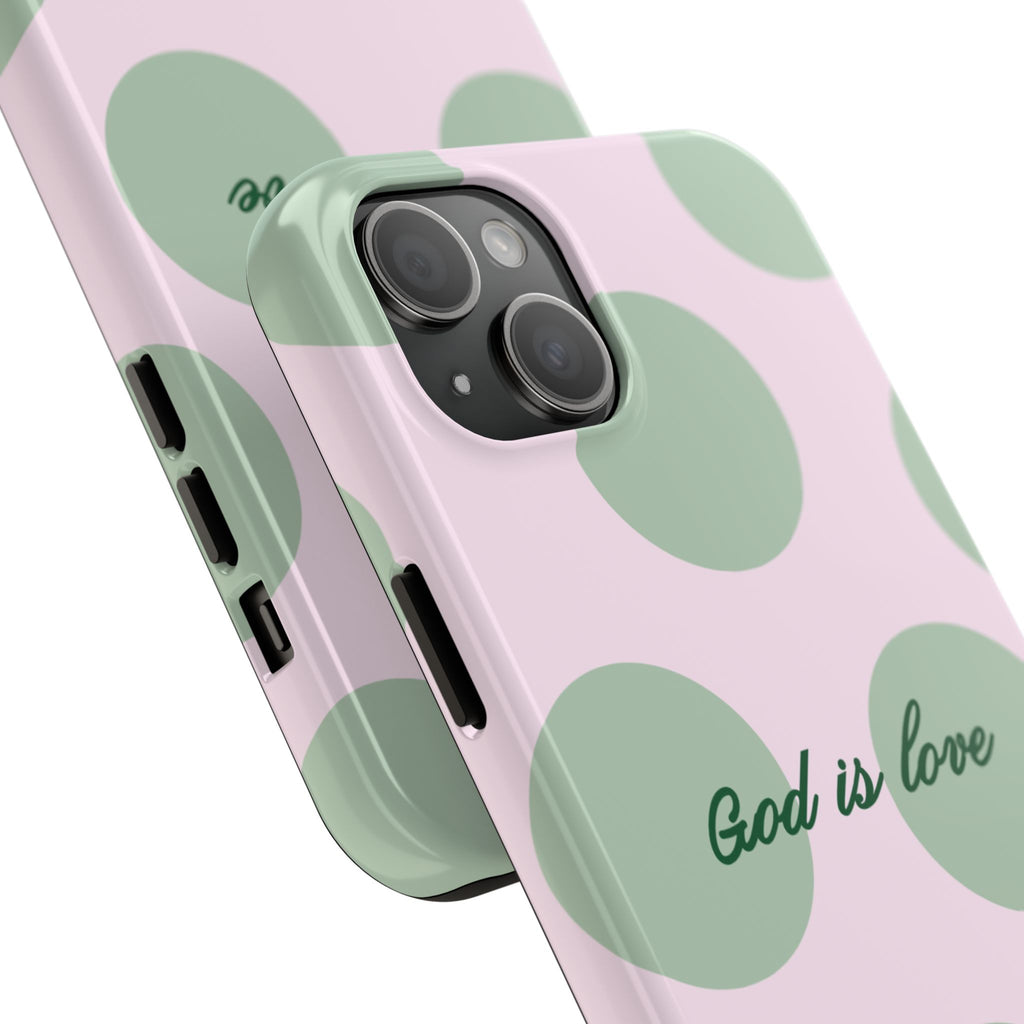 God is love - poka dots