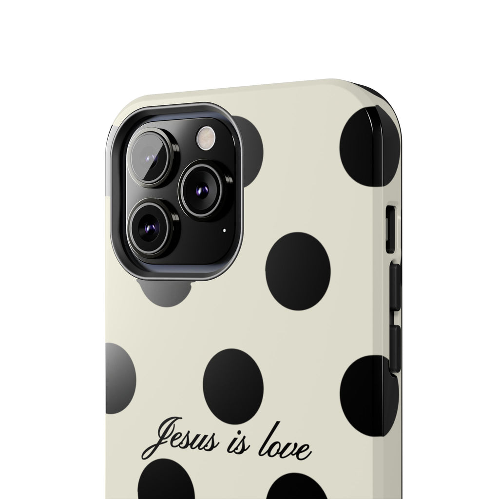 Jesus is love - poka dot