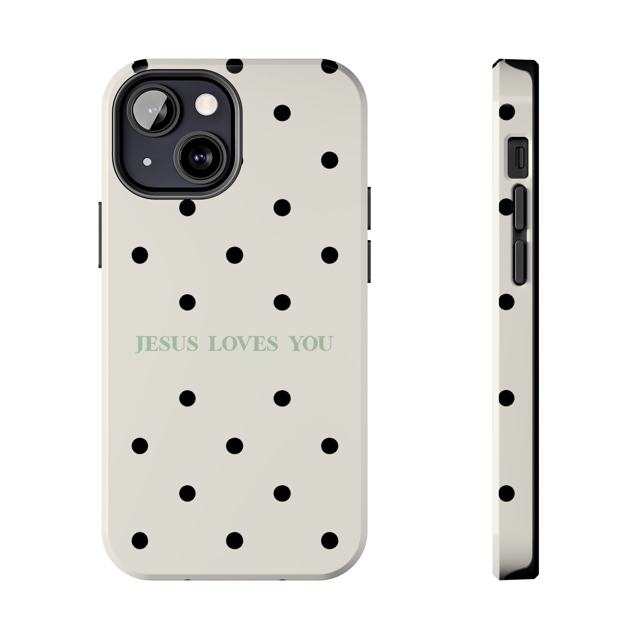 Jesus loves you - poka dots