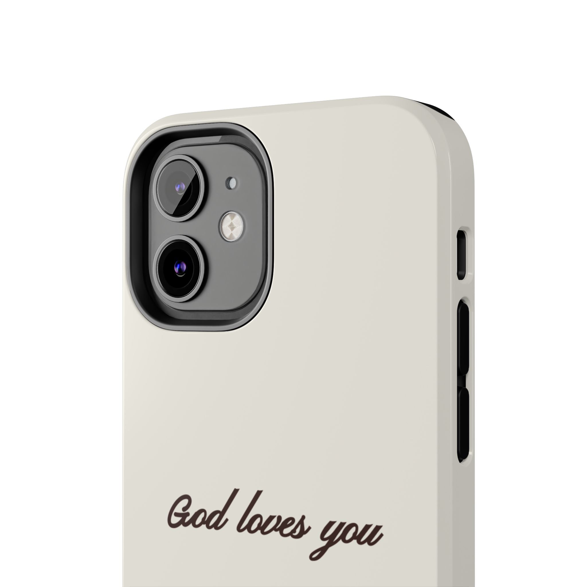 God loves you - creamy brown