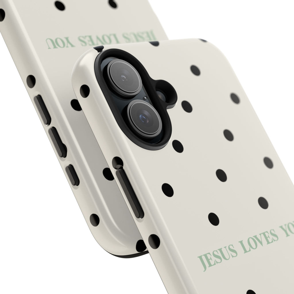Jesus loves you - poka dots