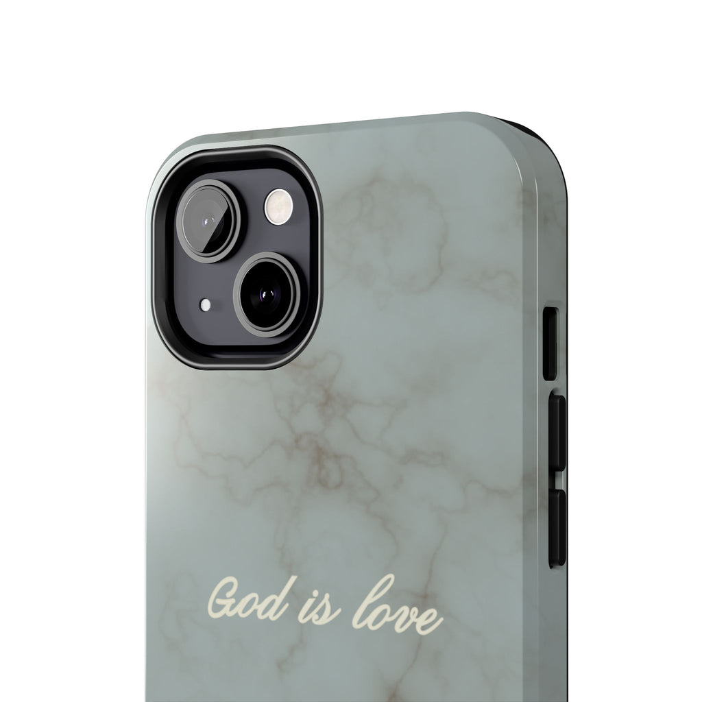 God is love - blue marble