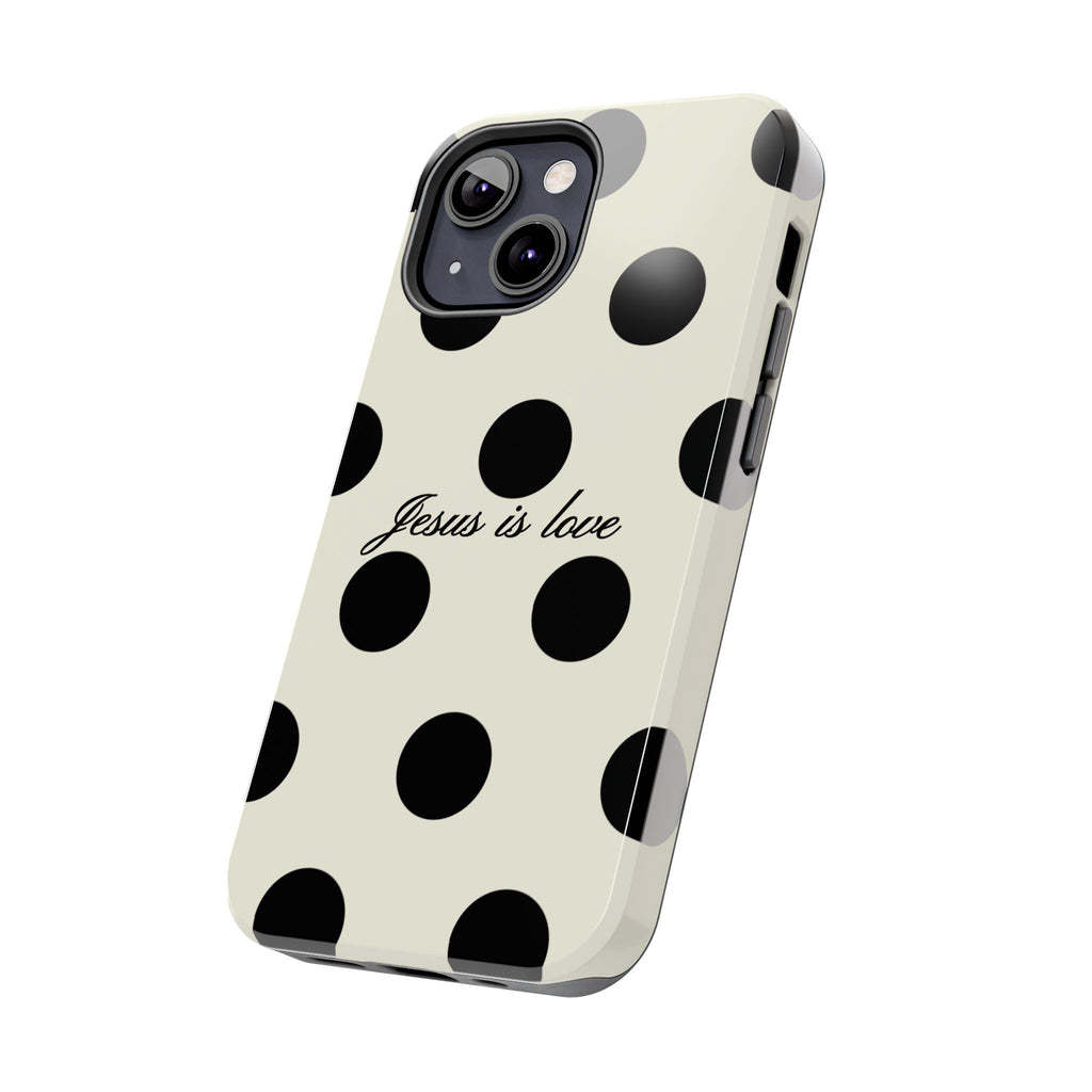 Jesus is love - poka dot