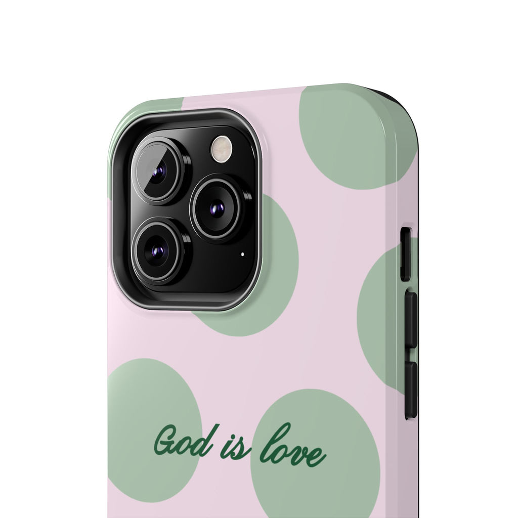 God is love - poka dots