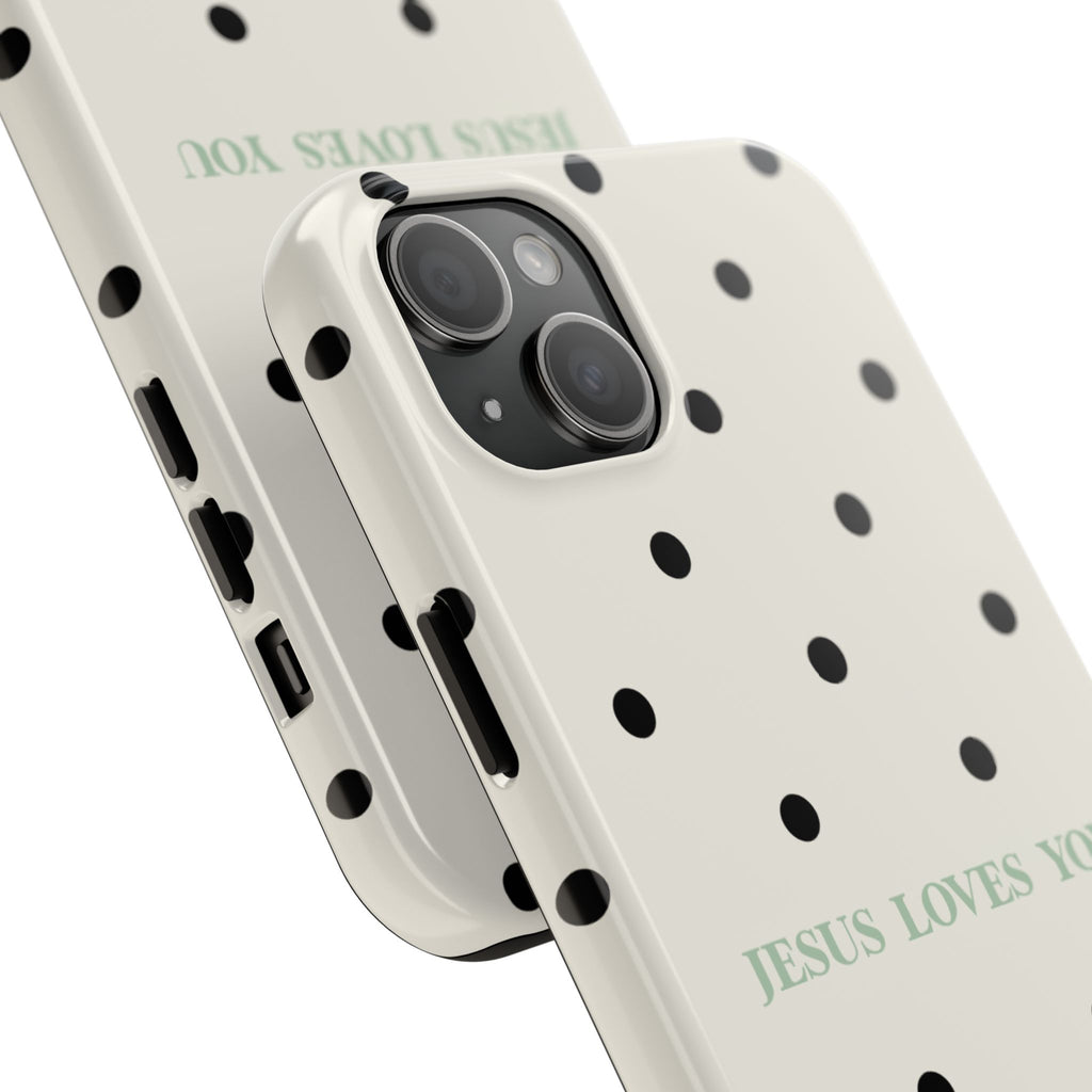 Jesus loves you - poka dots