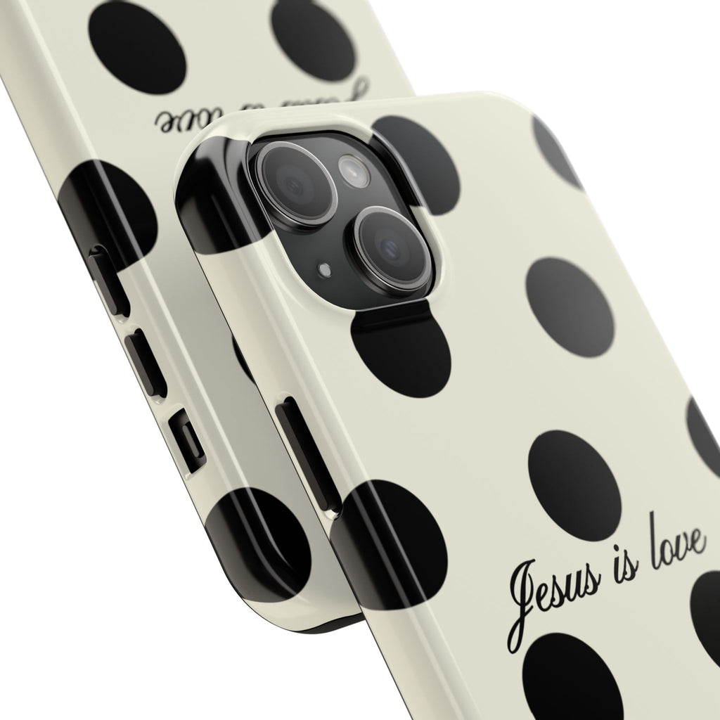 Jesus is love - poka dot