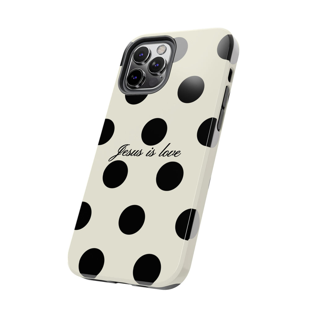 Jesus is love - poka dot