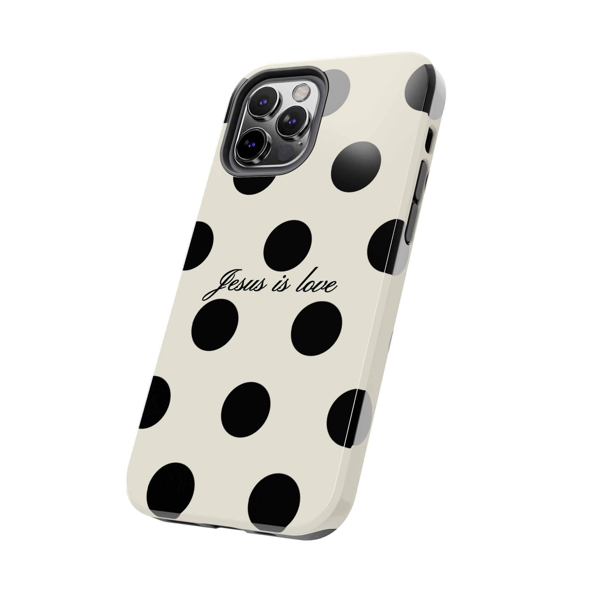 Jesus is love - poka dot
