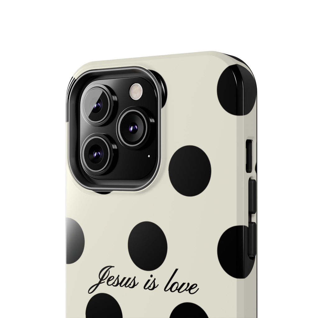 Jesus is love - poka dot