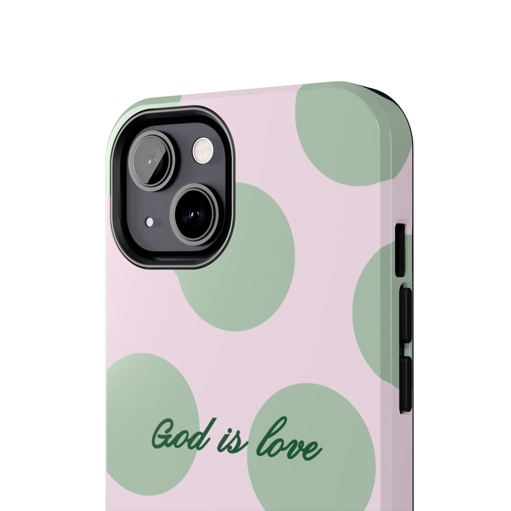God is love - poka dots