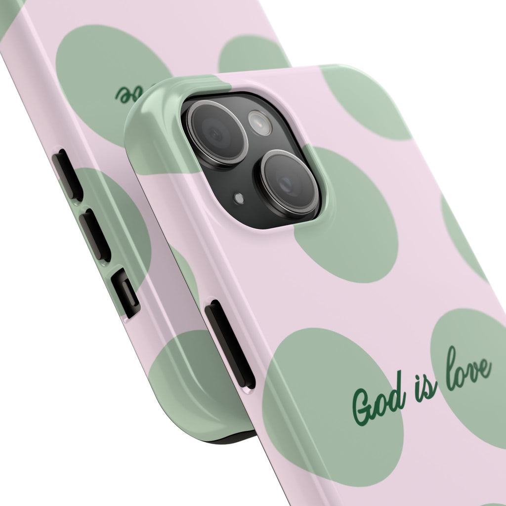 God is love - poka dots