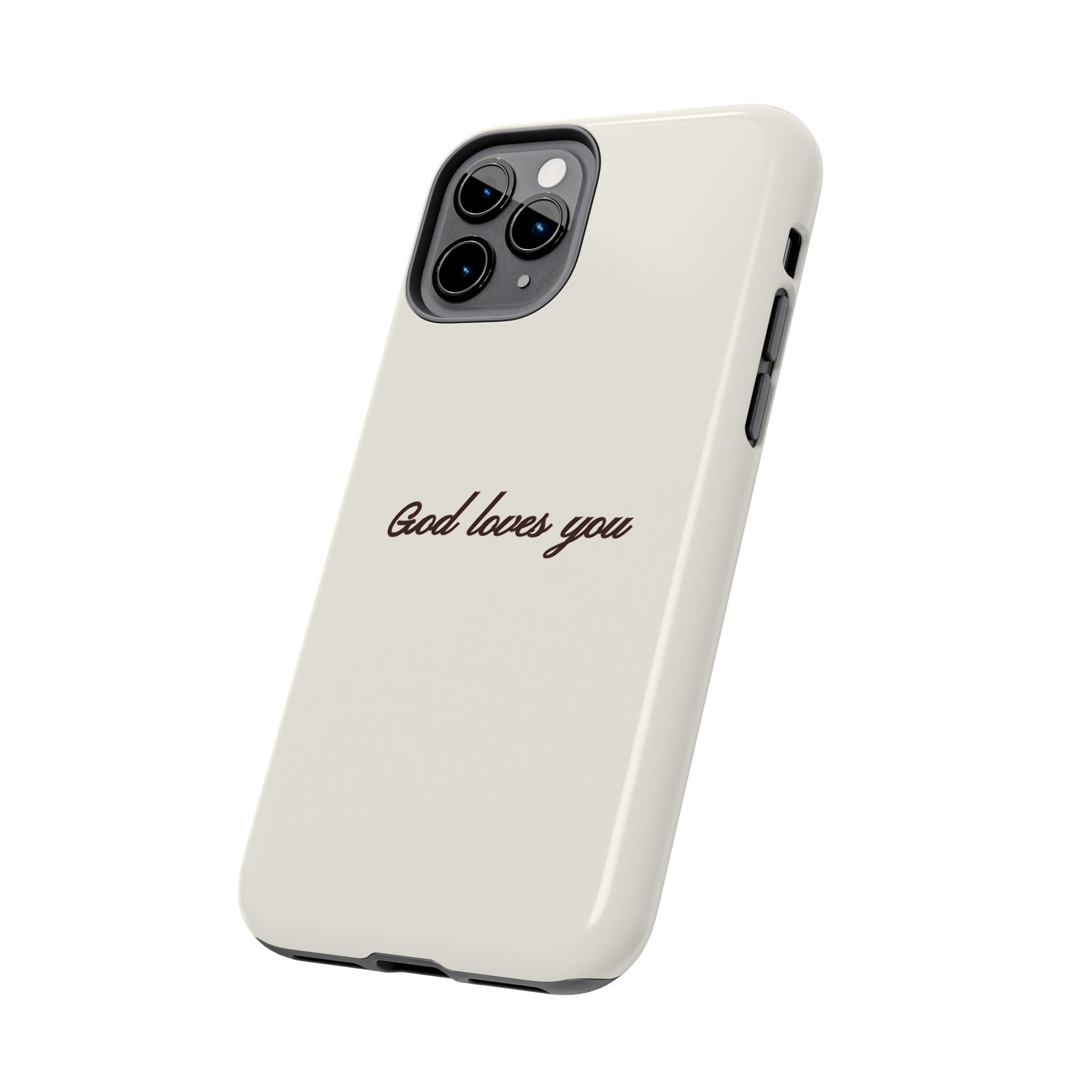 God loves you - creamy brown