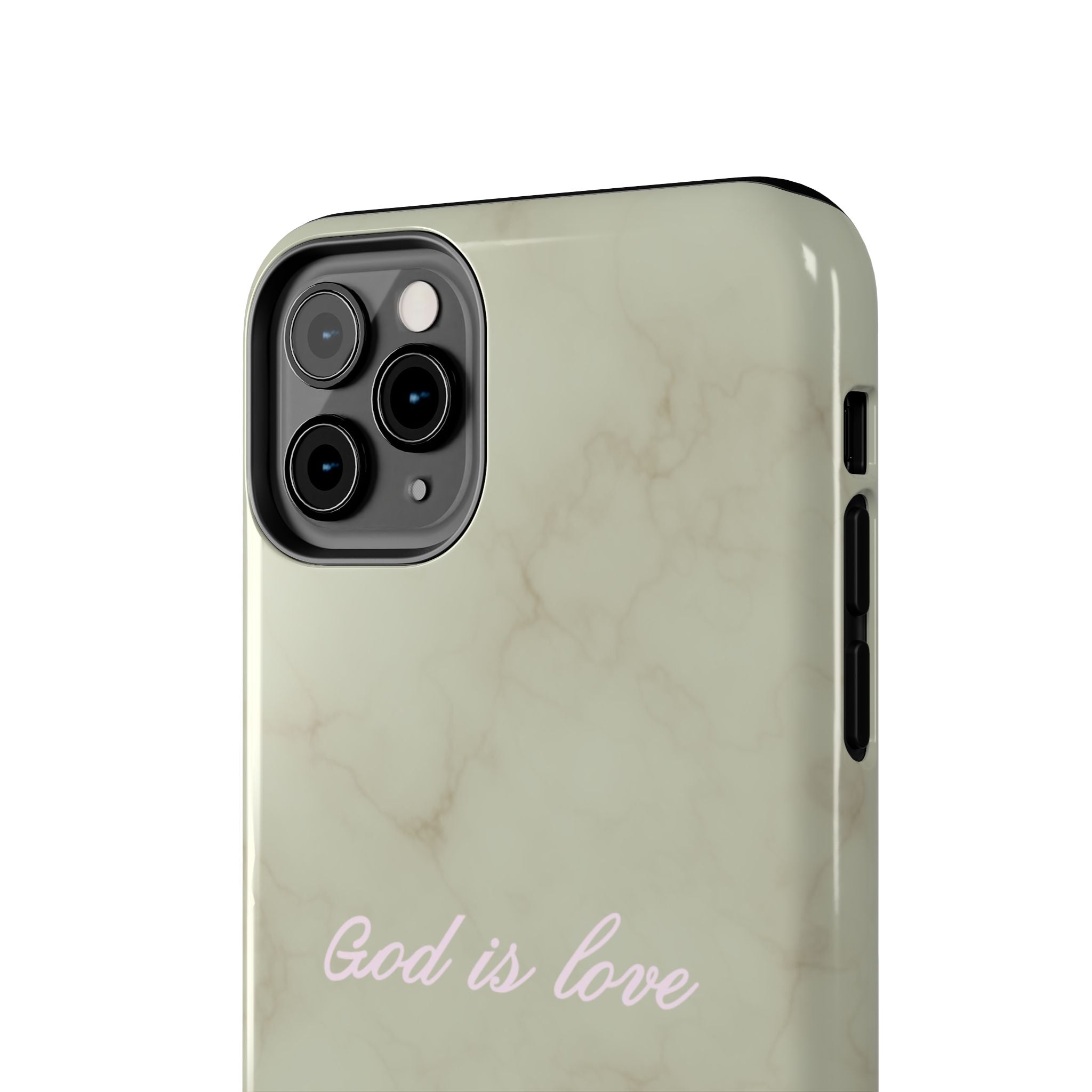 God is love - green marble