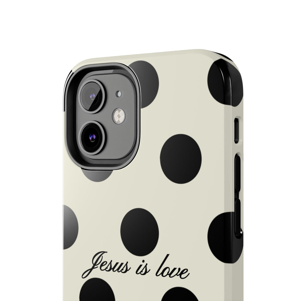 Jesus is love - poka dot