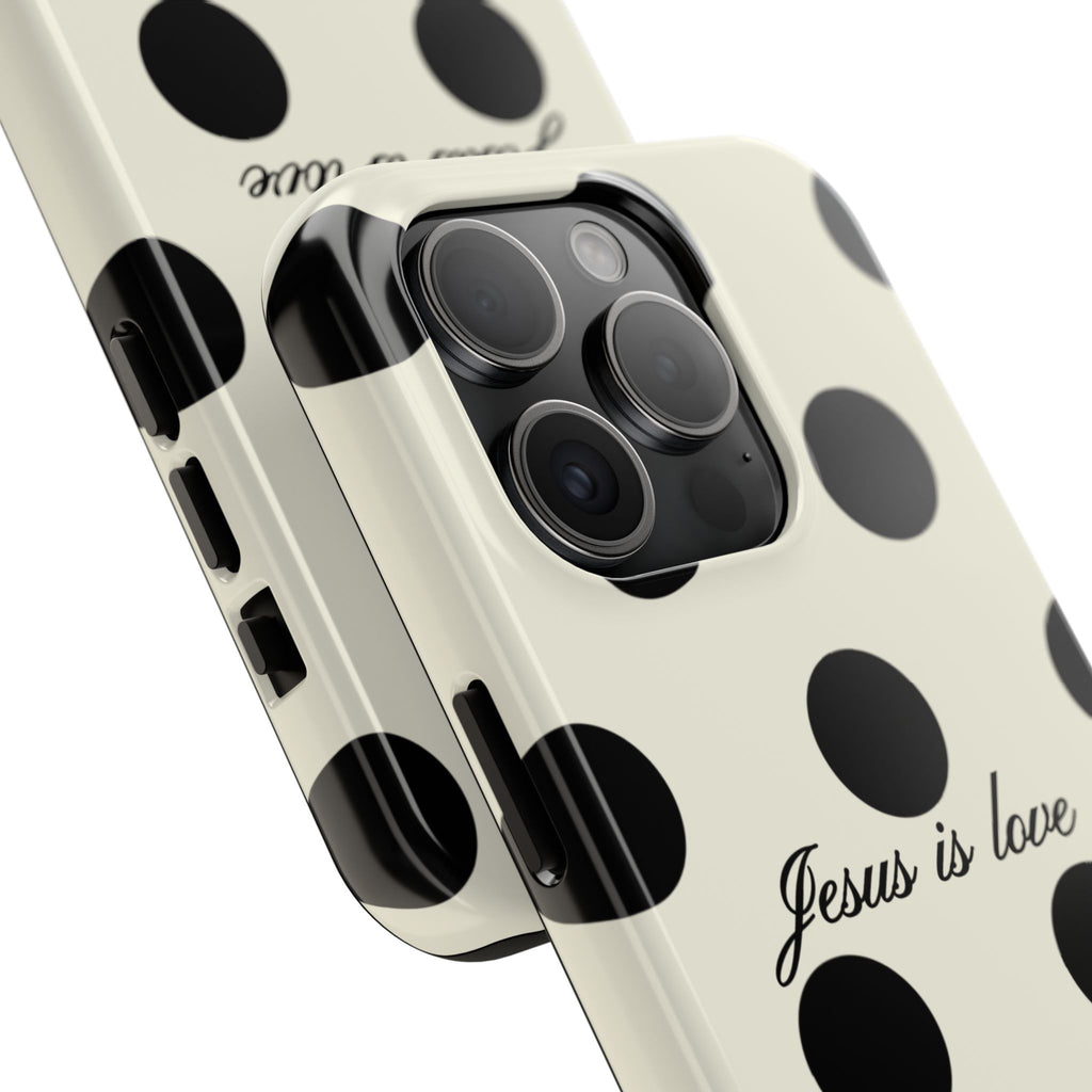 Jesus is love - poka dot