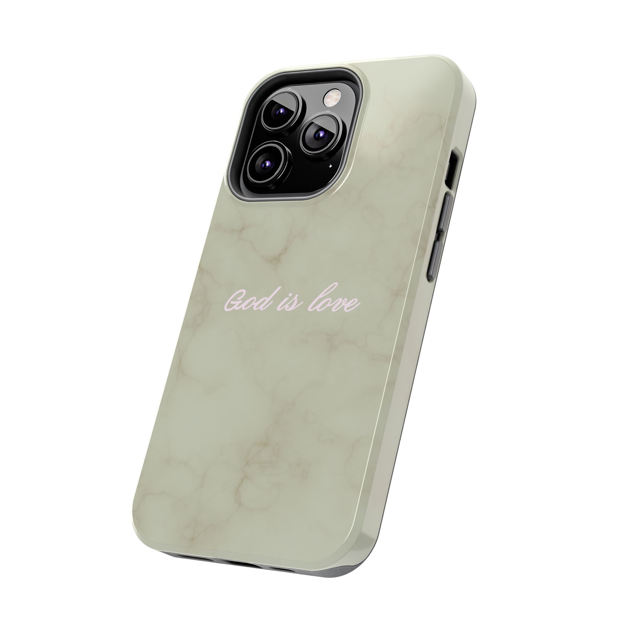 God is love - green marble