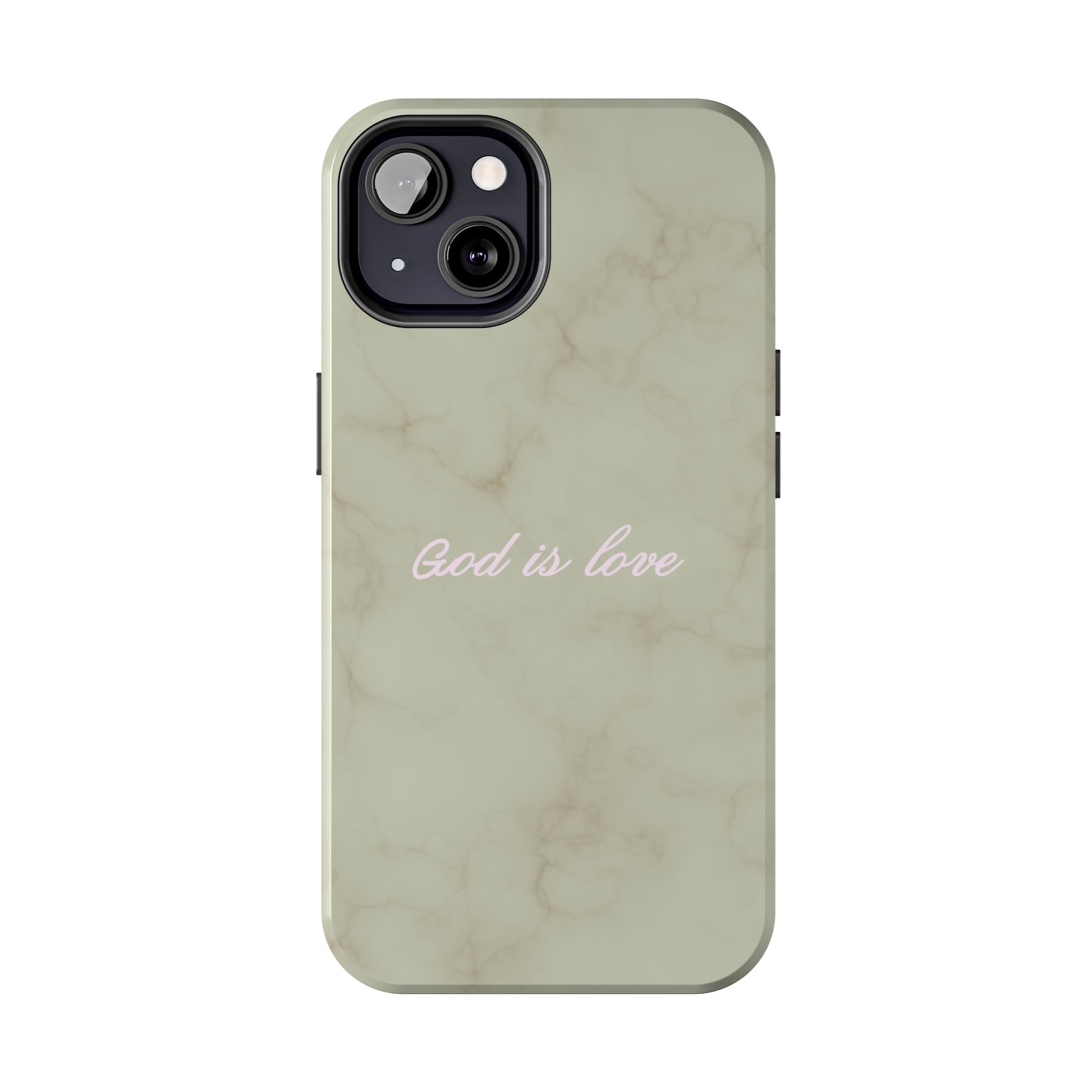 God is love - green marble