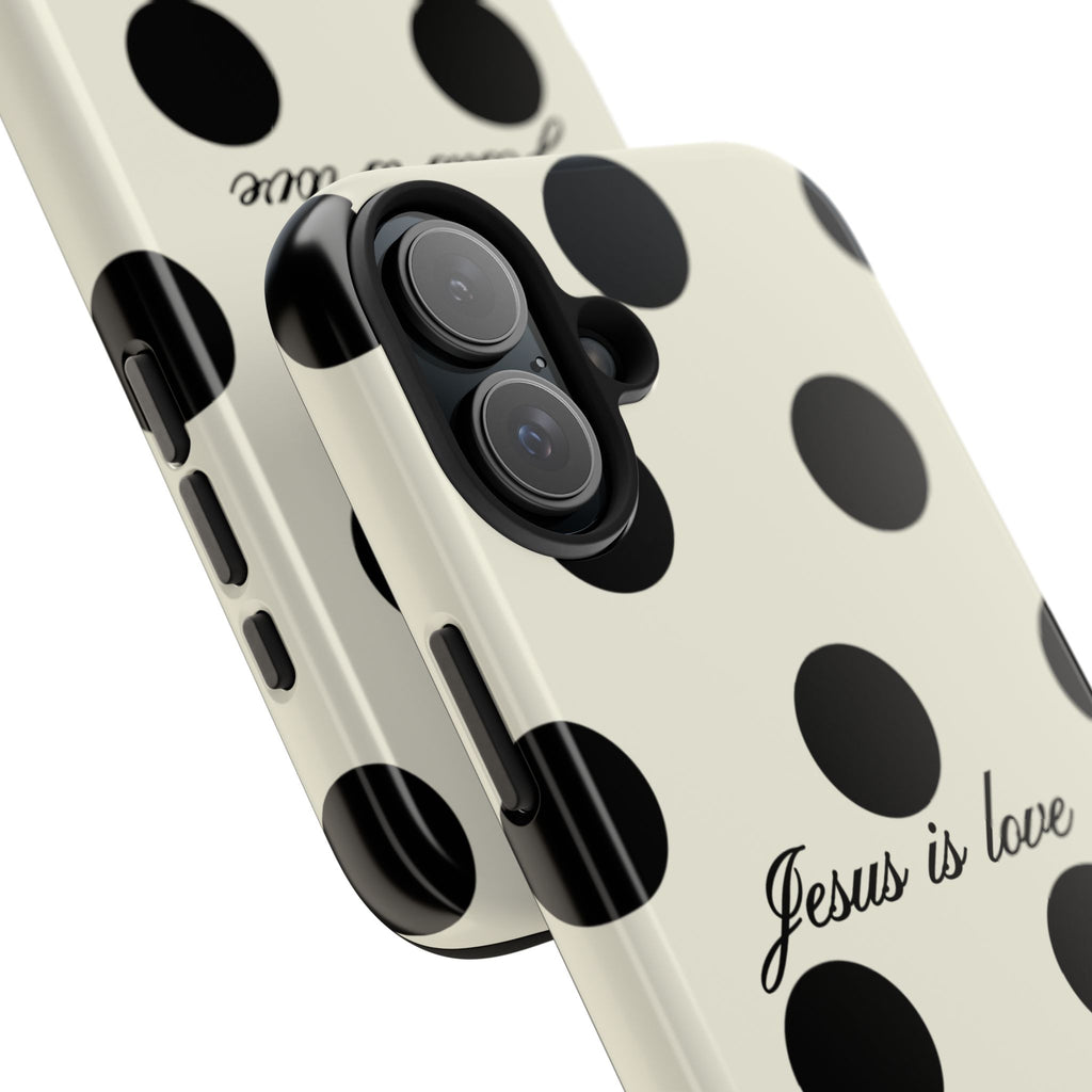 Jesus is love - poka dot