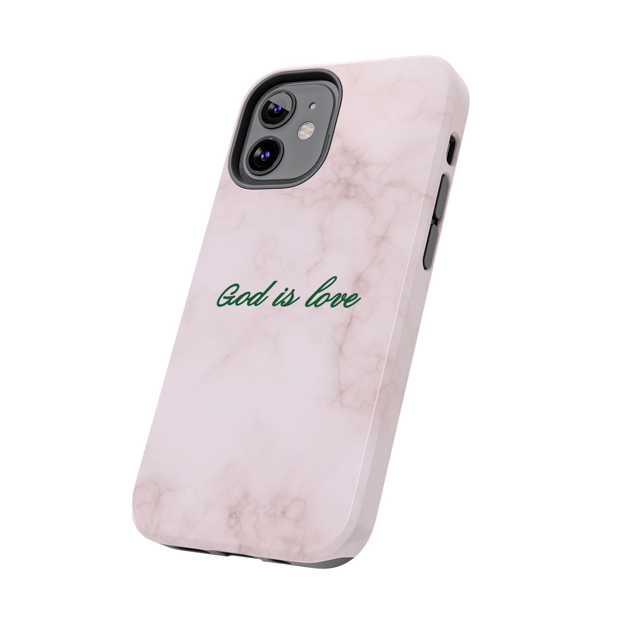 God is love - pink marble