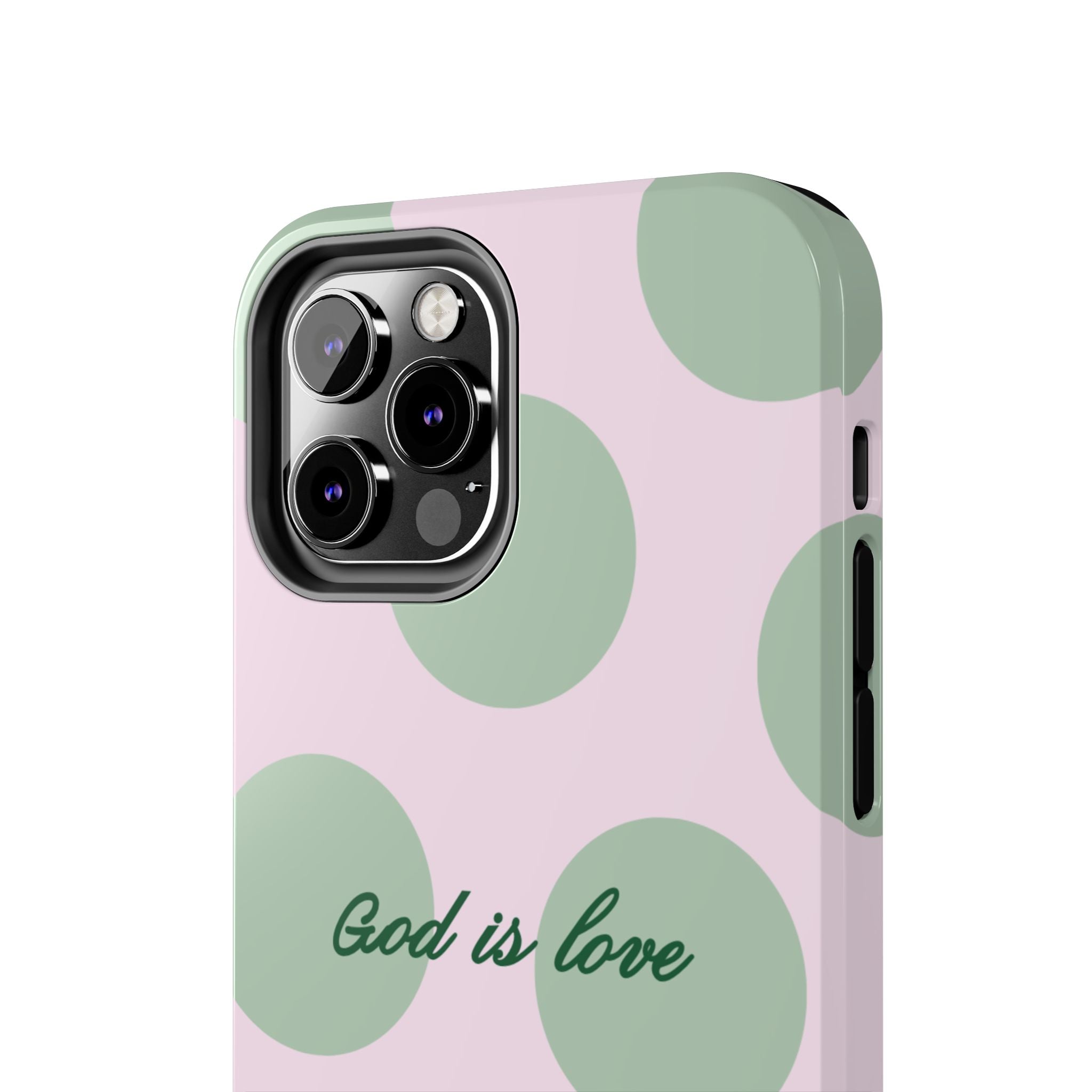 God is love - poka dots