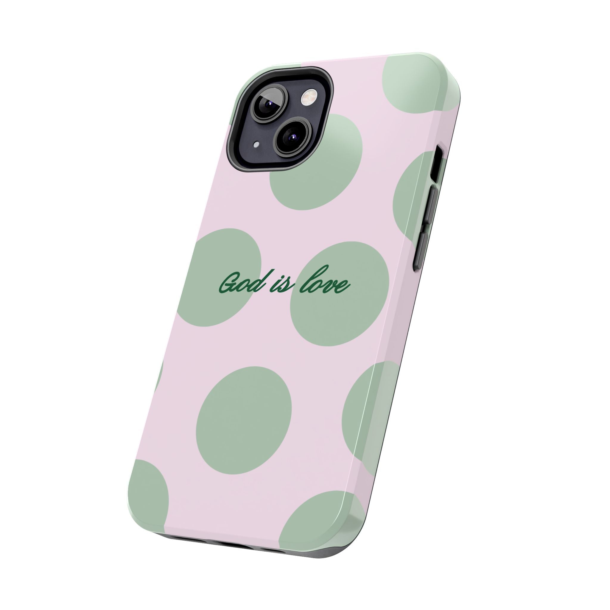 God is love - poka dots
