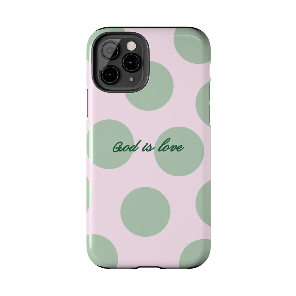 God is love - poka dots