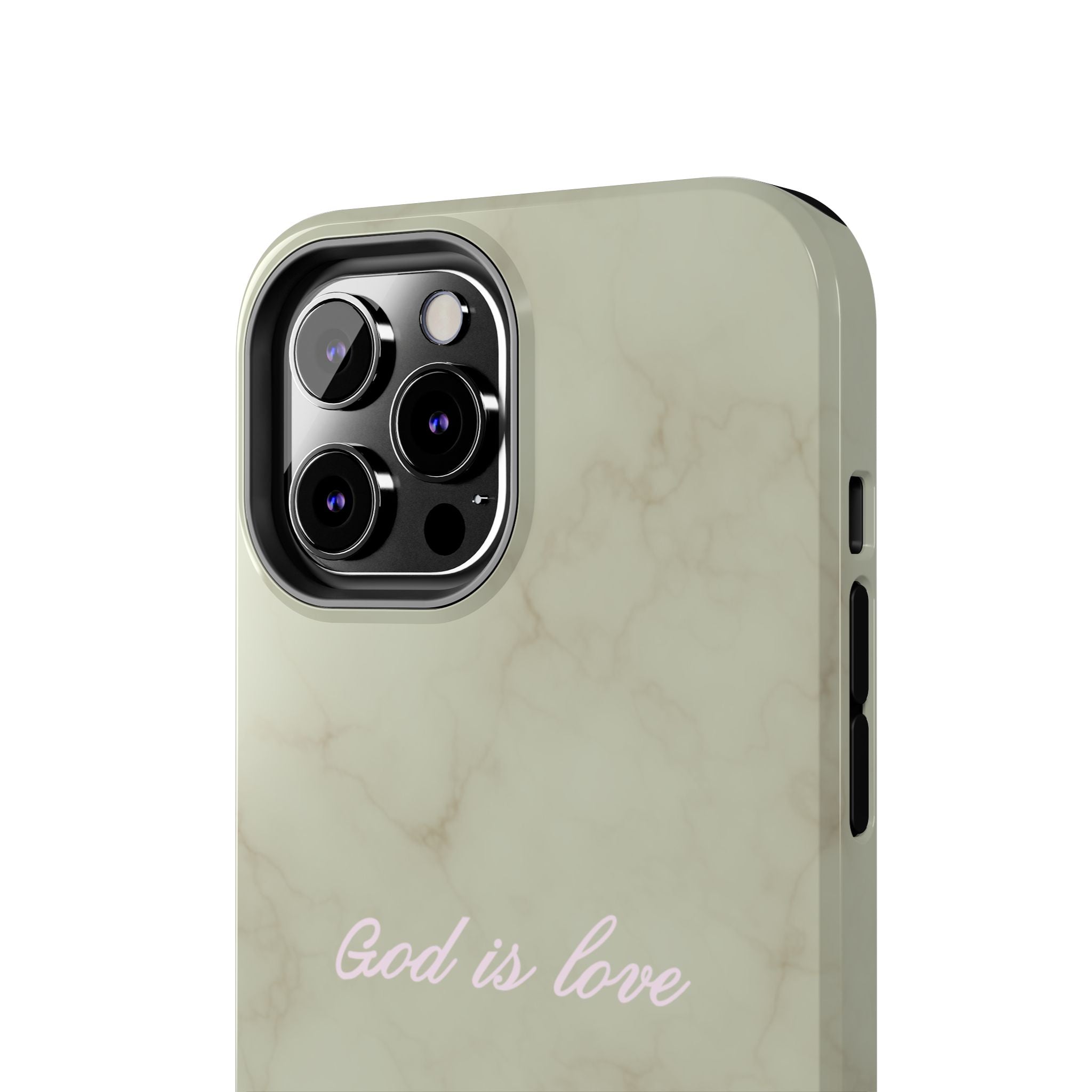 God is love - green marble