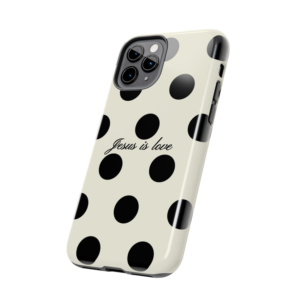 Jesus is love - poka dot
