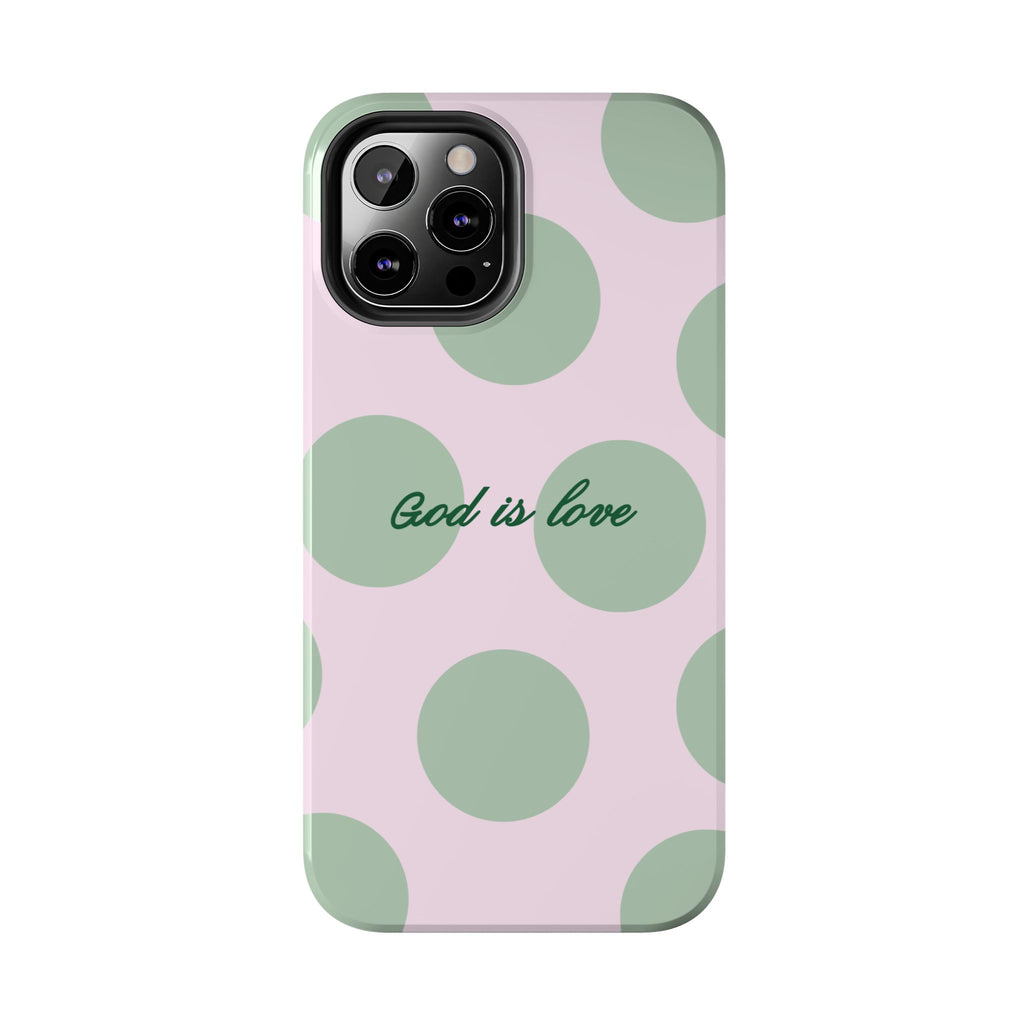 God is love - poka dots