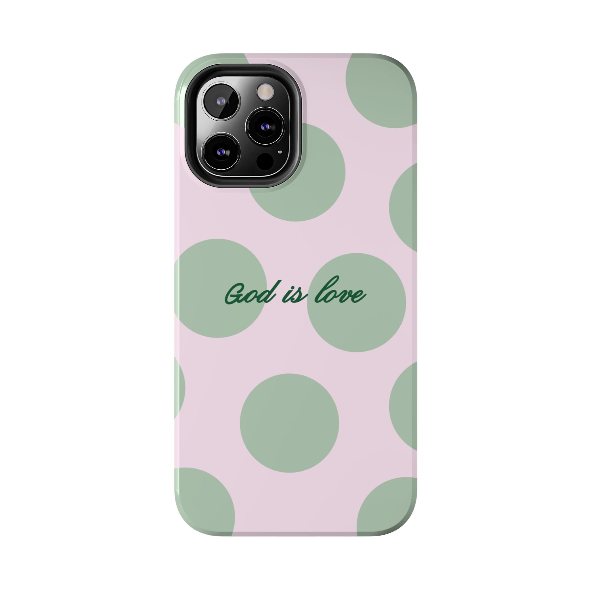 God is love - poka dots