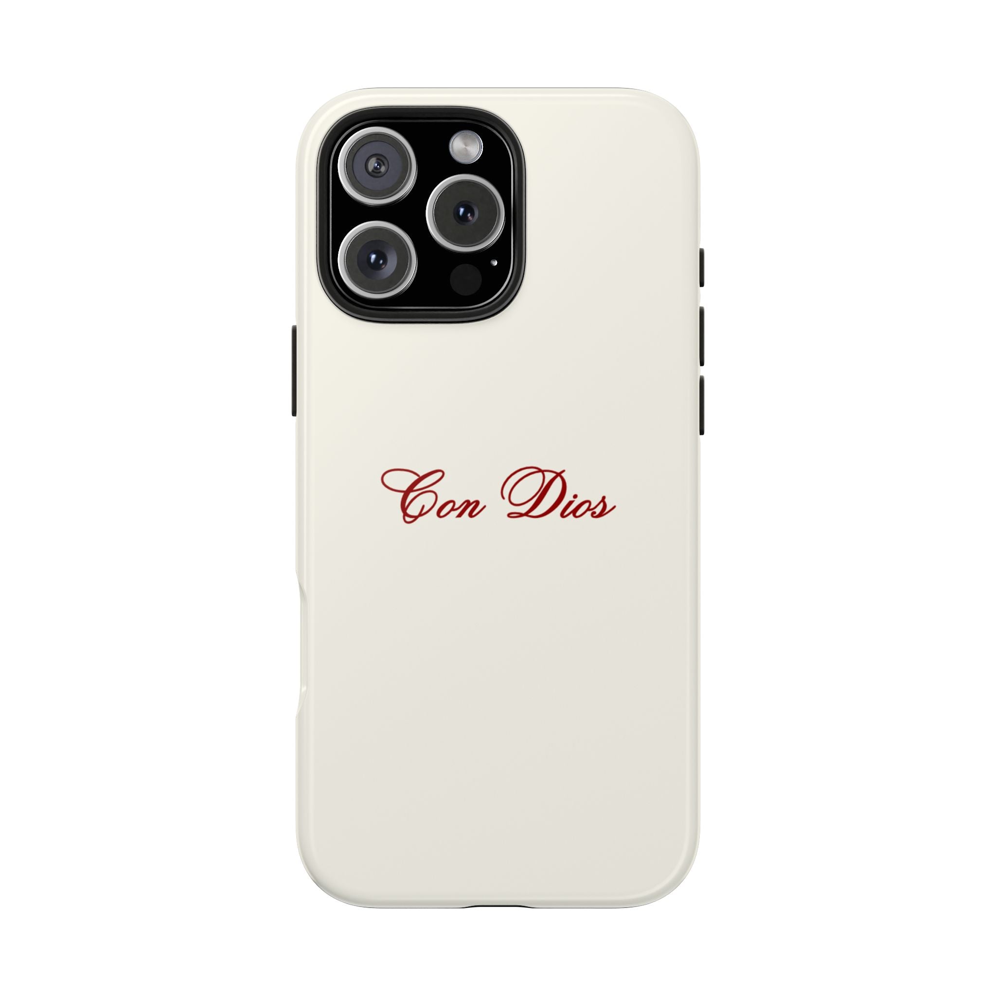 Con Dios in Creamy Red