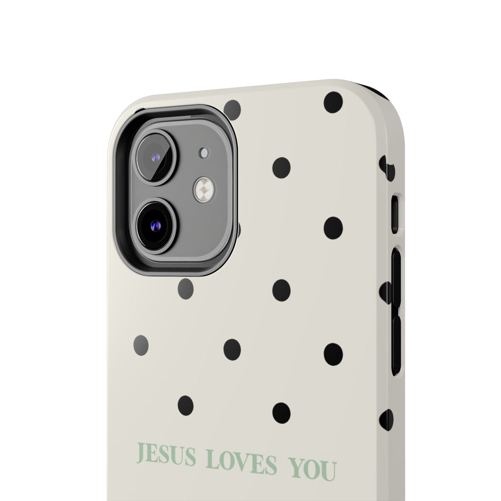 Jesus loves you - poka dots