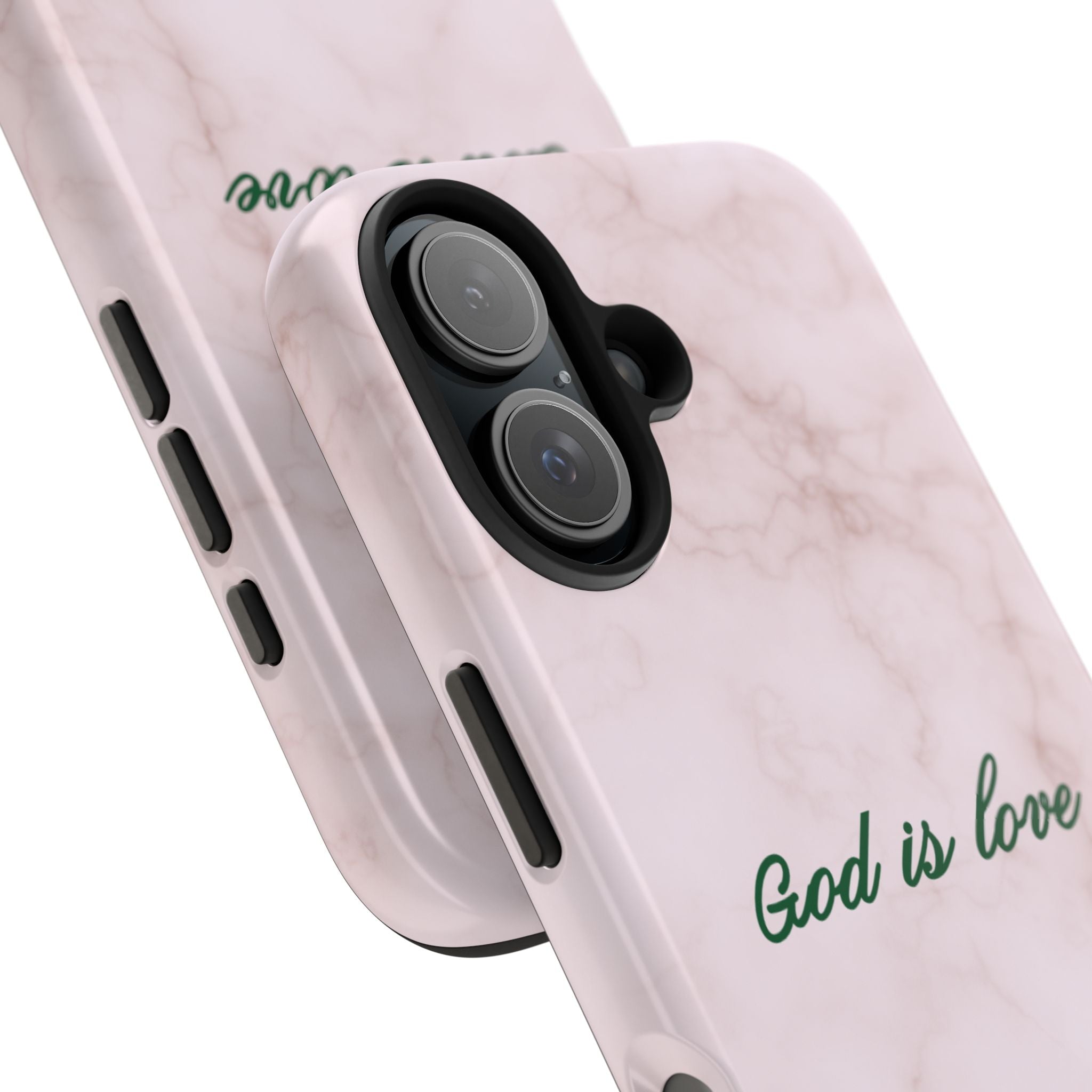 God is love - pink marble