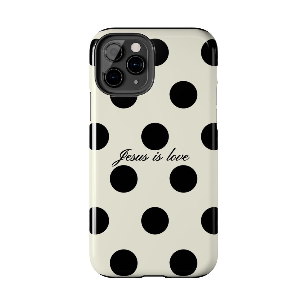 Jesus is love - poka dot