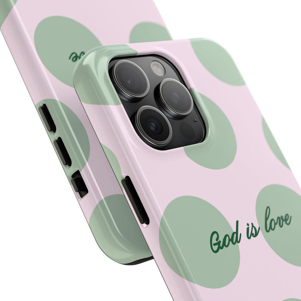 God is love - poka dots