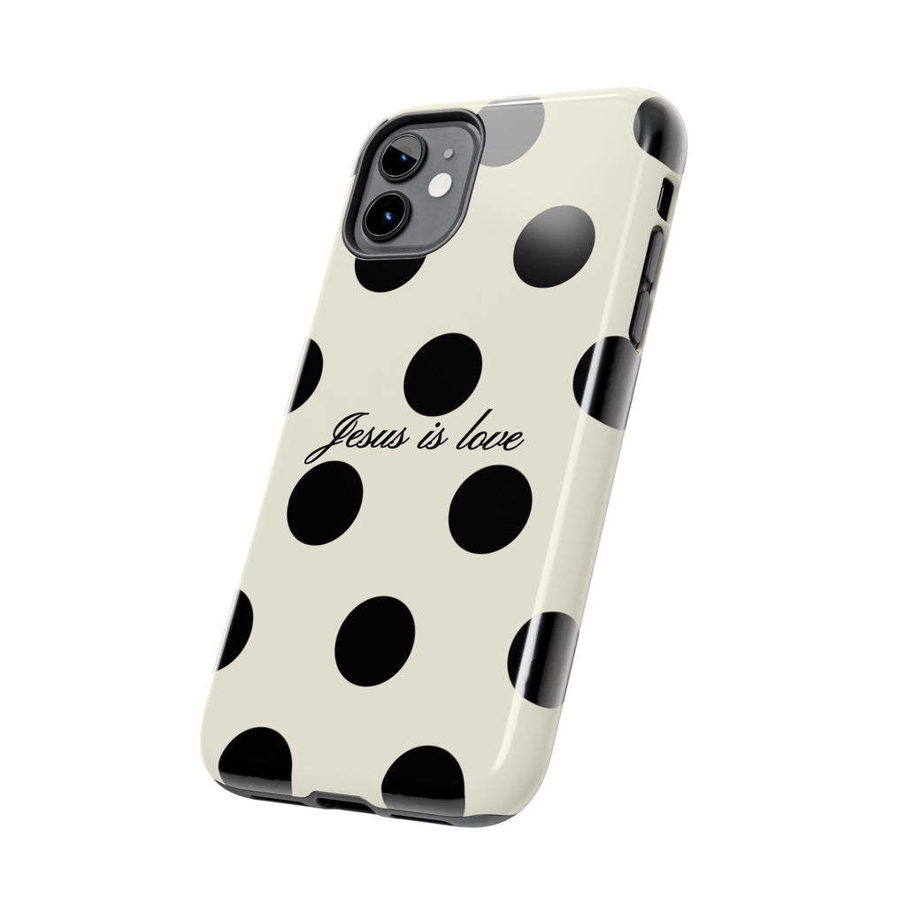 Jesus is love - poka dot