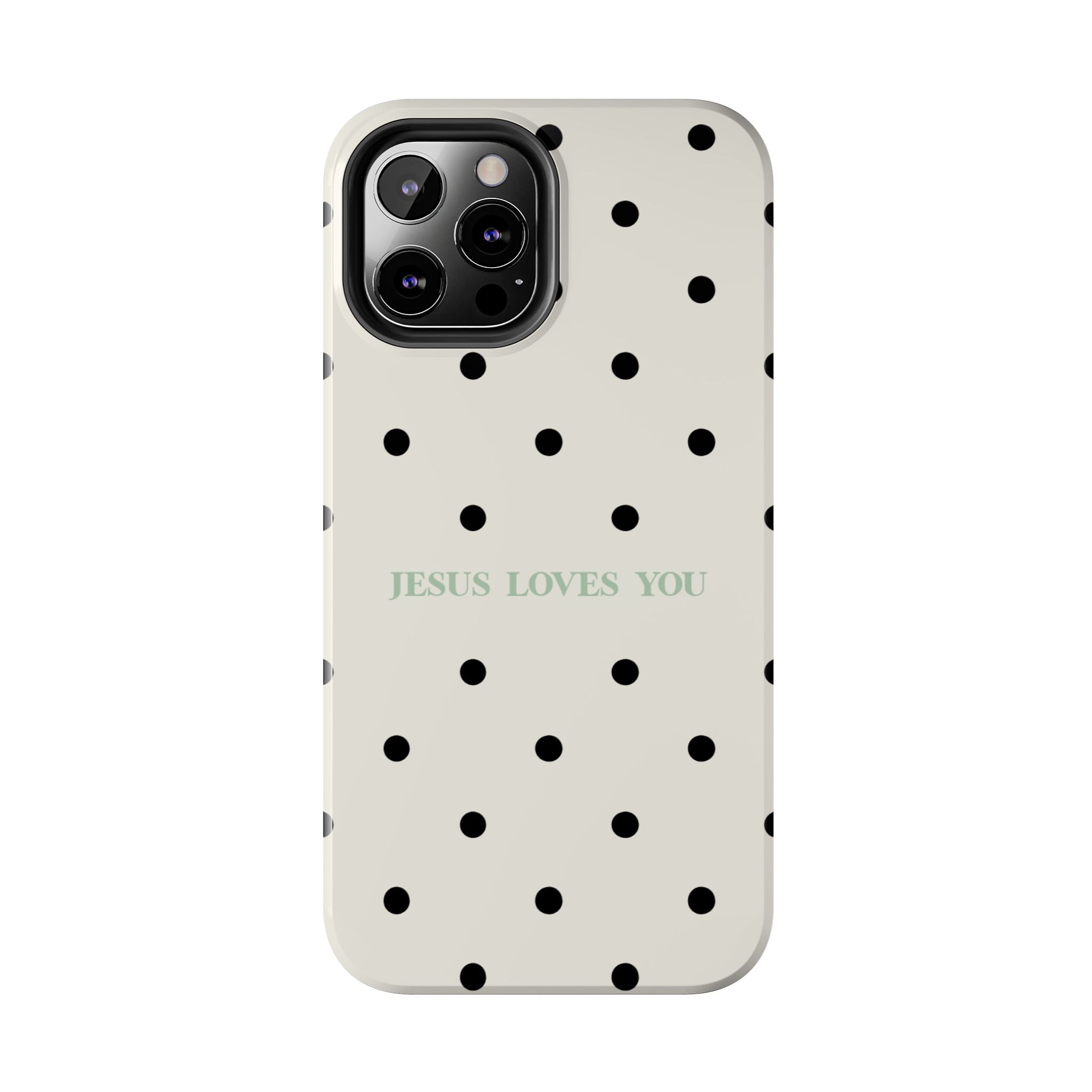 Jesus loves you - poka dots