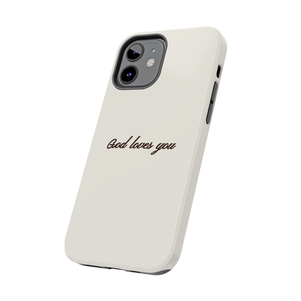 God loves you - creamy brown