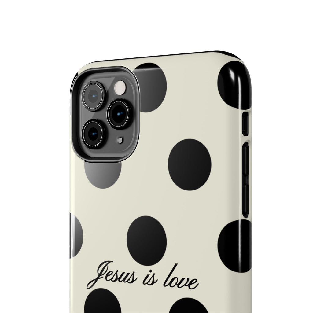 Jesus is love - poka dot