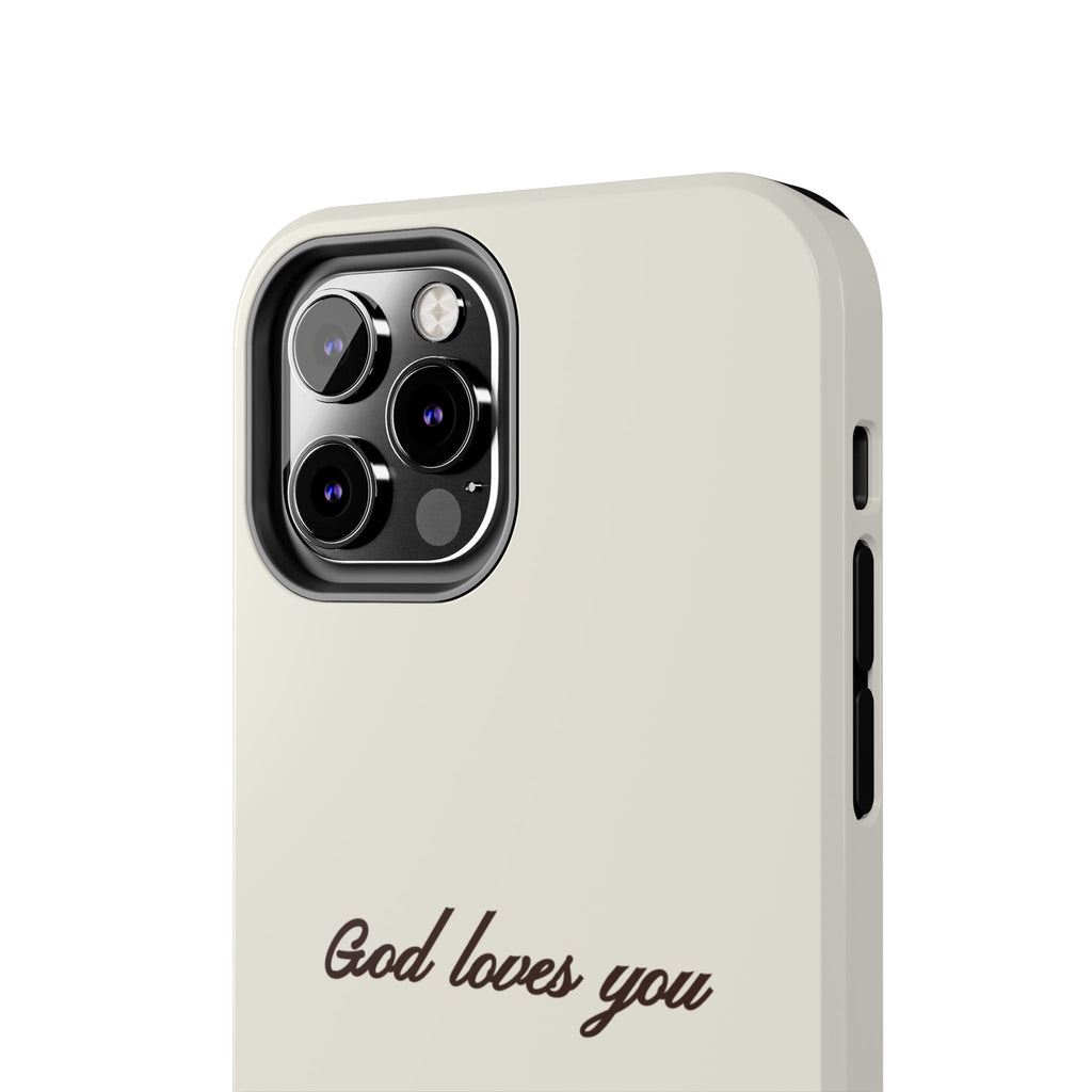 God loves you - creamy brown