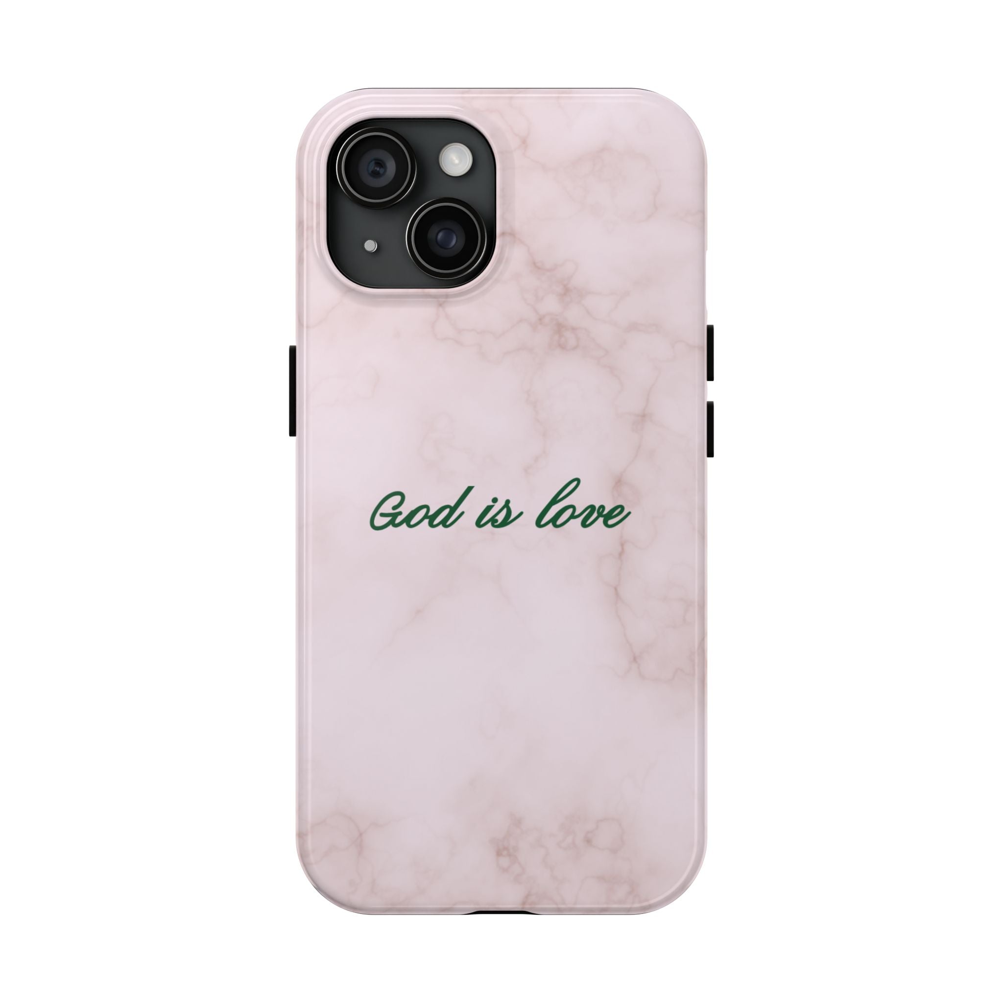 God is love - pink marble