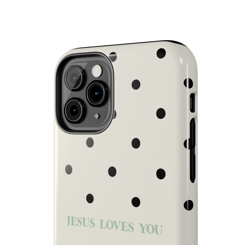 Jesus loves you - poka dots